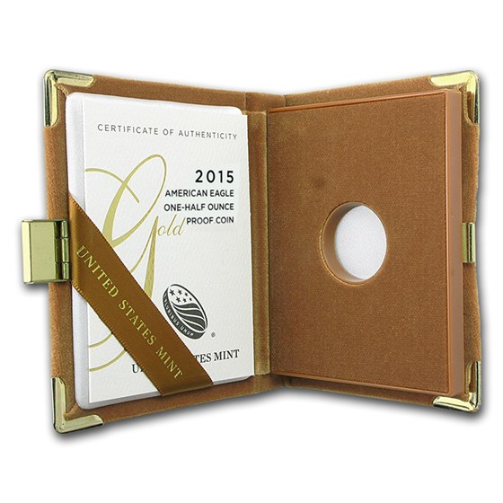 OGP Box & COA - 2015 1/2 oz Proof Gold American Eagle OGP Box & COA - 2015 1/2 oz Proof Gold American Eagle